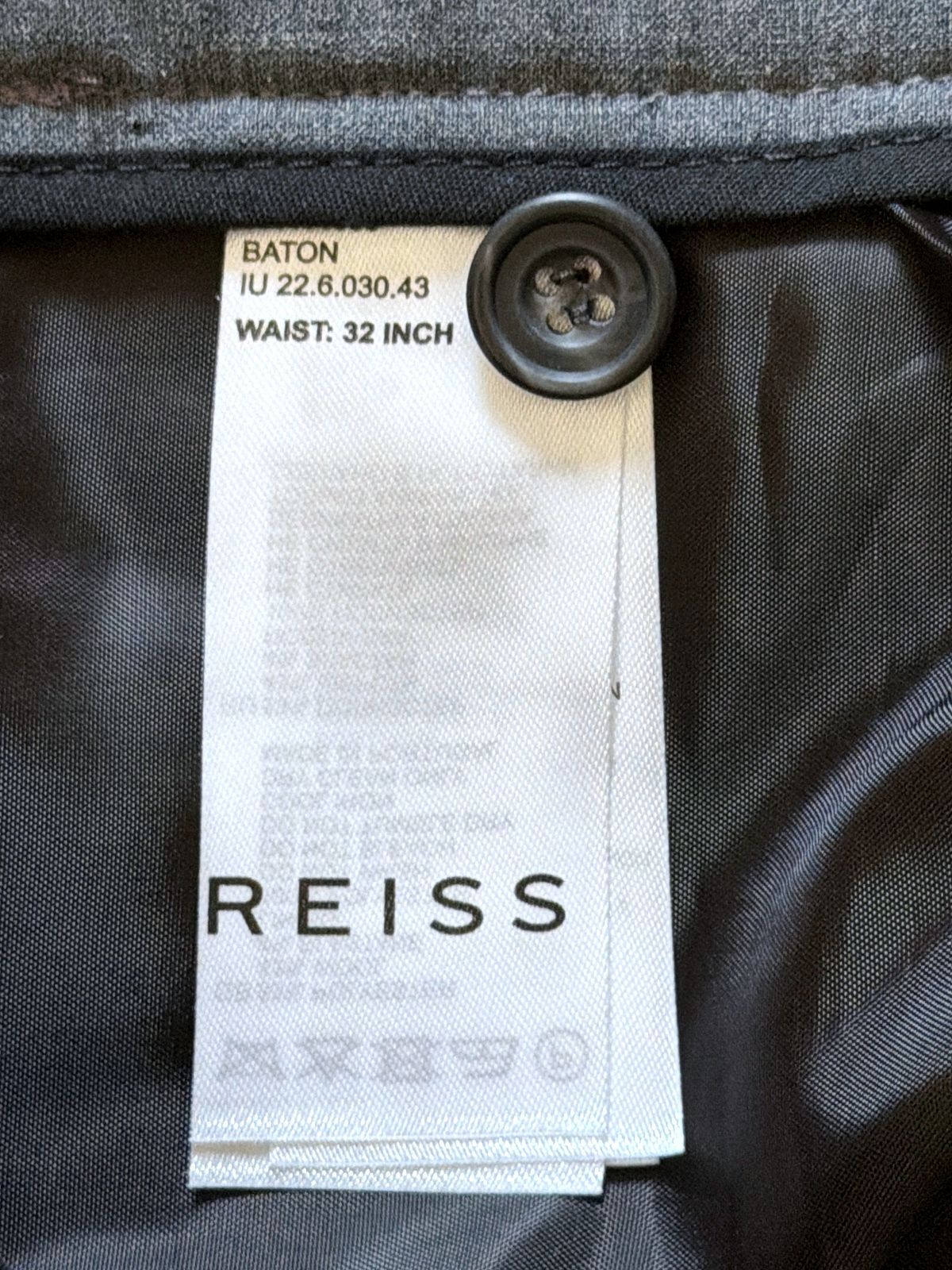 Women’s Reiss Premium Wool Cropped Fit Trousers In Grey - W32/L27 - 3827