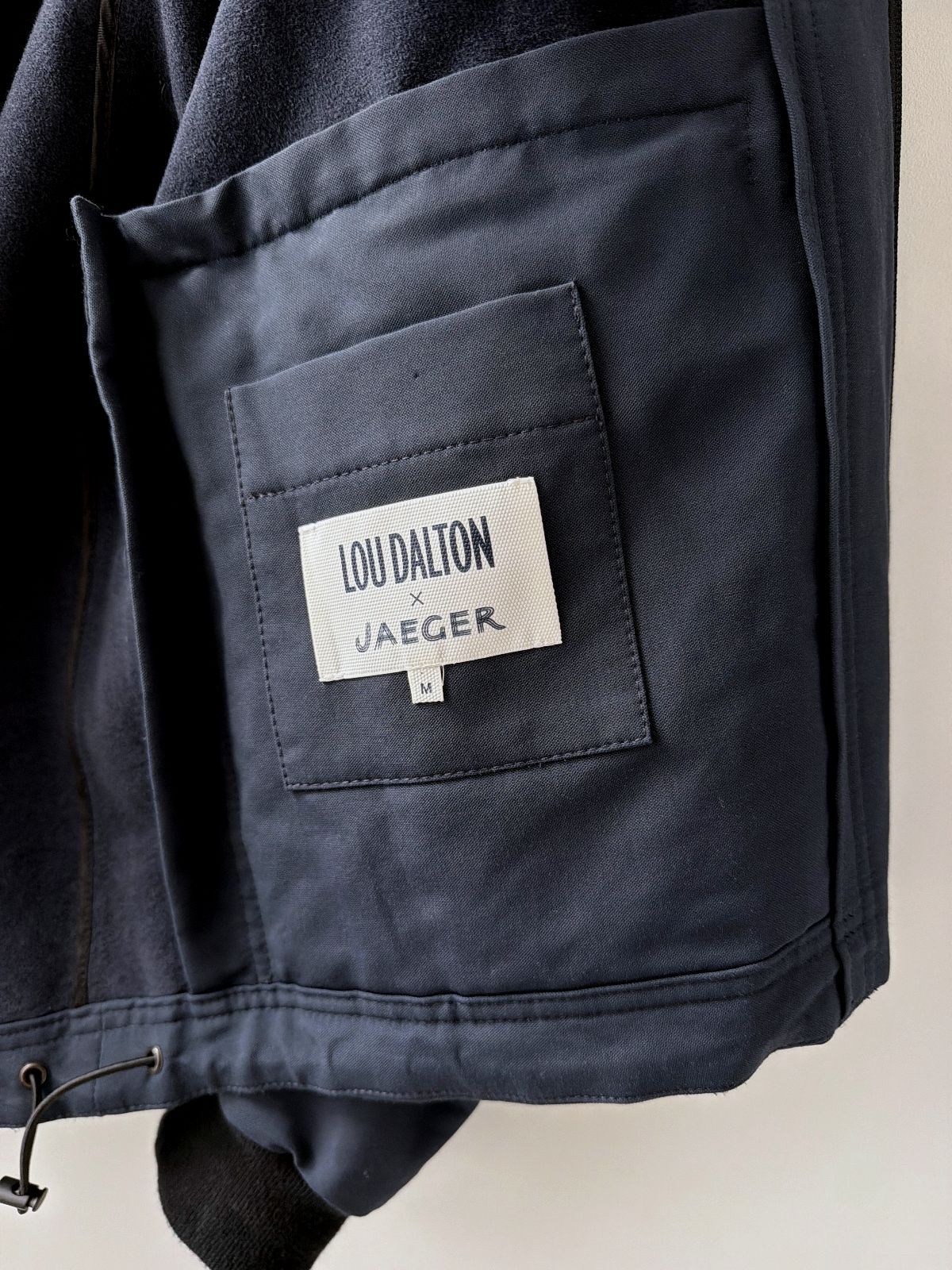 Men's Lou Dalton x Jaeger Hooded Jacket Coat In Navy - Medium - 3708