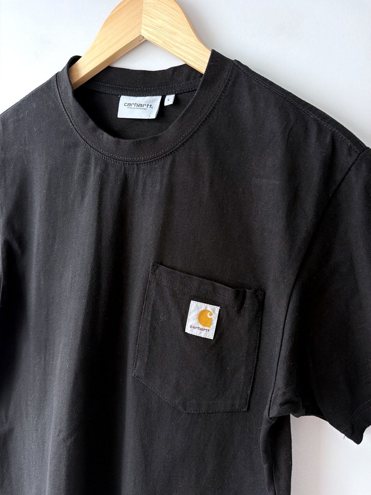 Women’s Carhartt Work In Progress Black Pocket T-Shirt In Black - Large - 3641