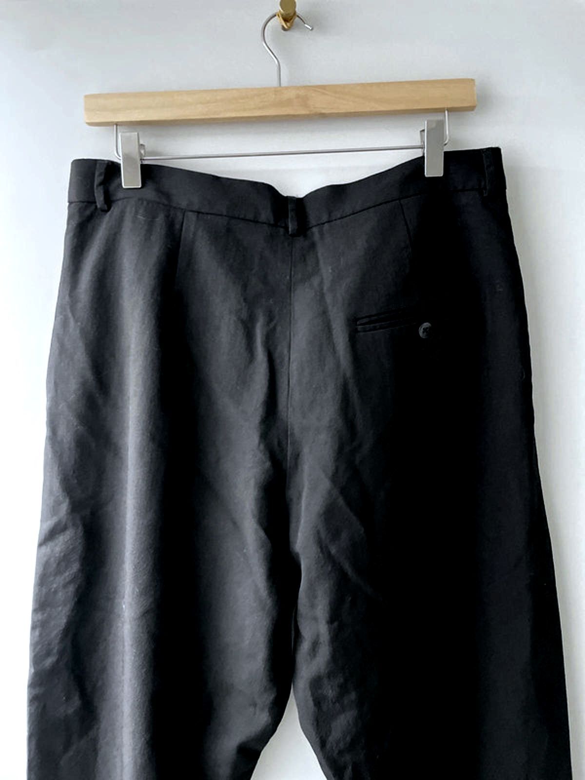 Women’s Cos Crop Fit 100% Wool Wide Leg Trousers In Black - W32/L24 - 2884
