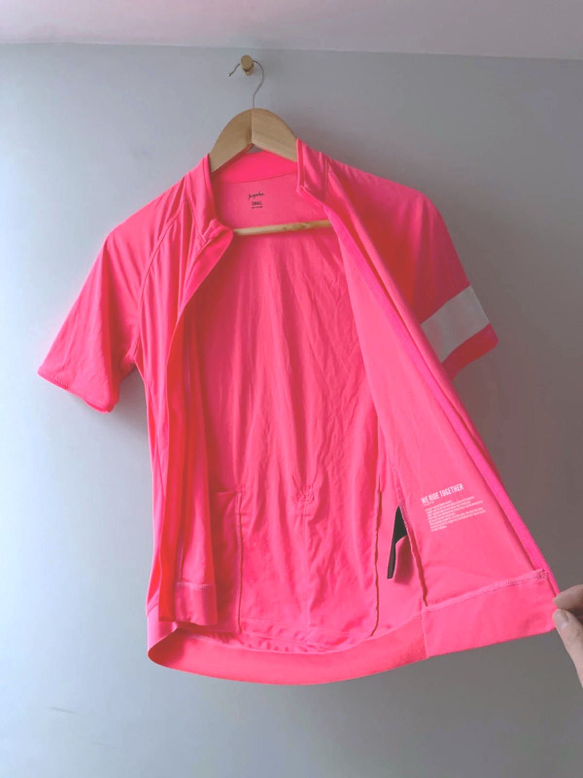 Men's Rapha Short Sleeve Core Cycling Jersey Top In Pink - Small - 2853