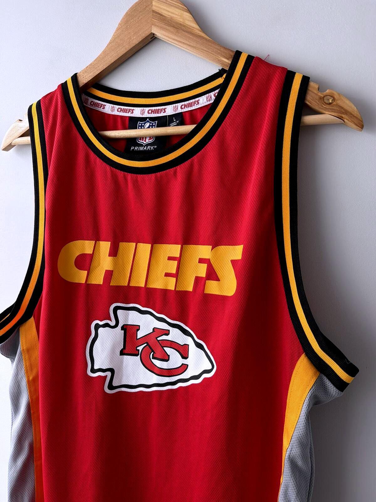Mens NFL Kansas City Chiefs NFL Jersey Top In Red - Large - 3507