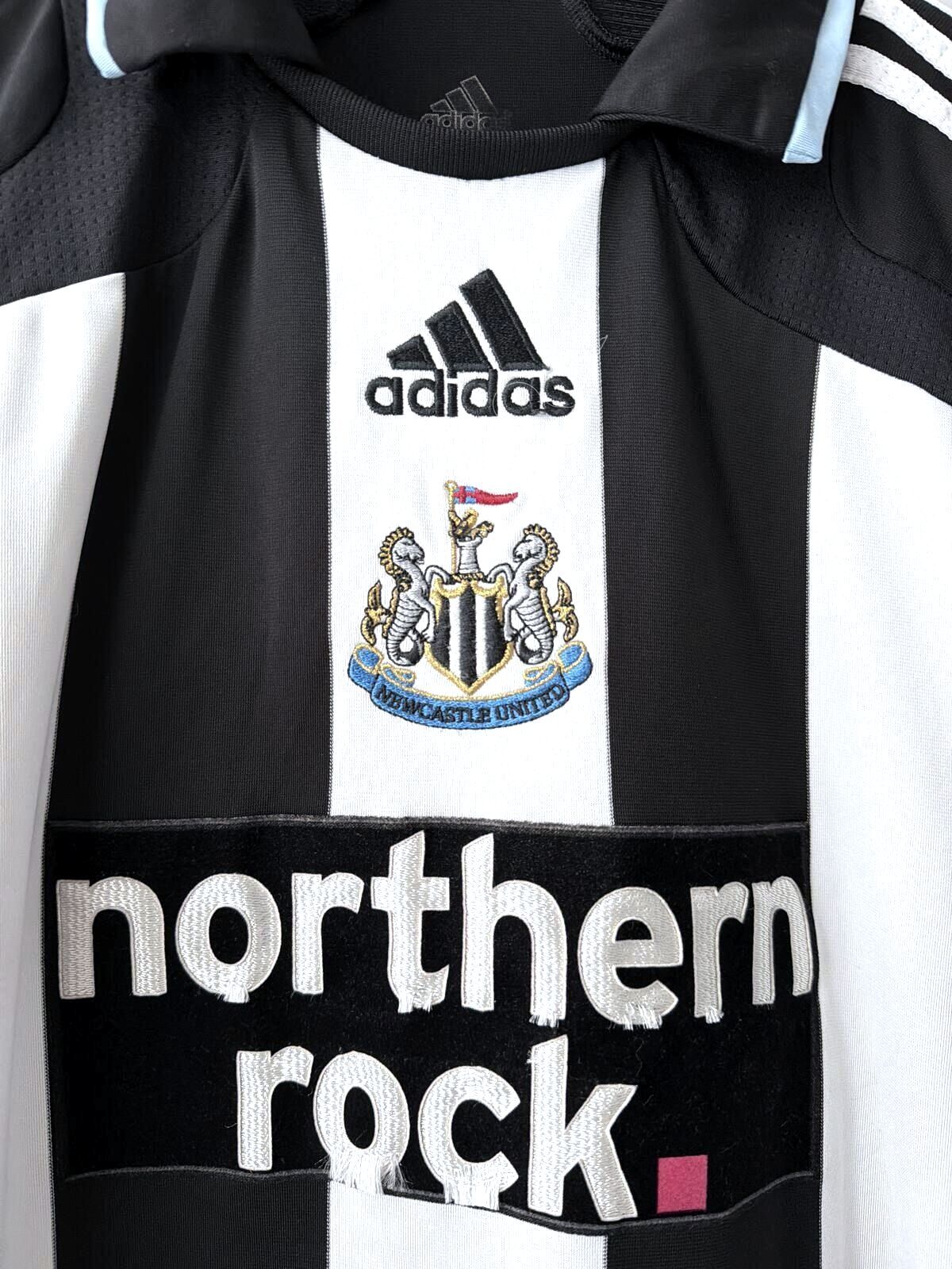 Men’s Newcastle 2007-09 Adidas Home Football Shirt Top - Medium - 3505