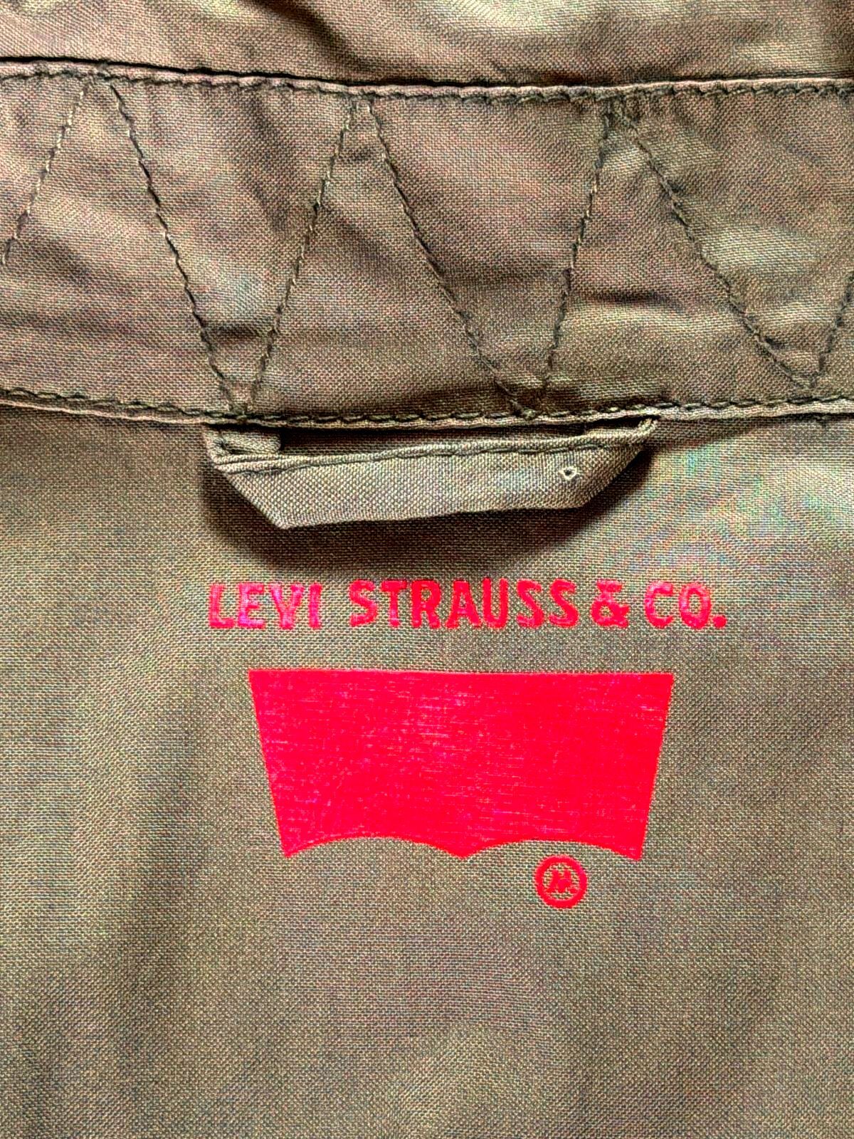 Men’s Levi's Military Style Jacket Coat In Khaki - Medium - 3775