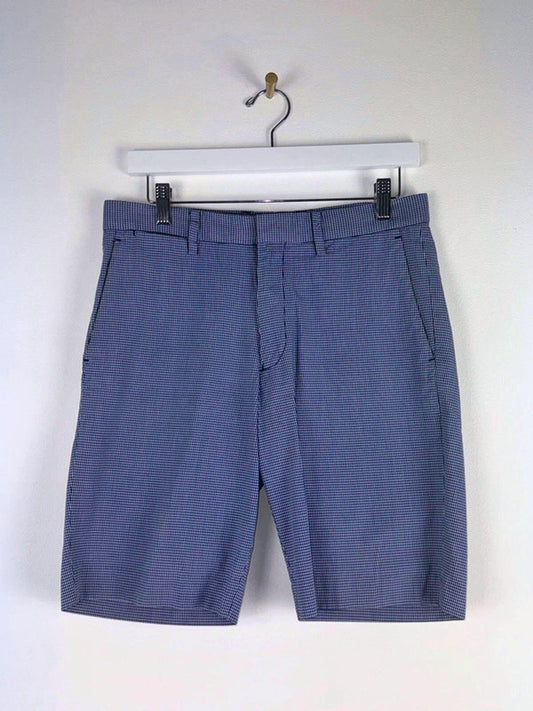 Men’s Uniqlo Mimi Gingham Check Chino Shorts In Blue - Small - 1359