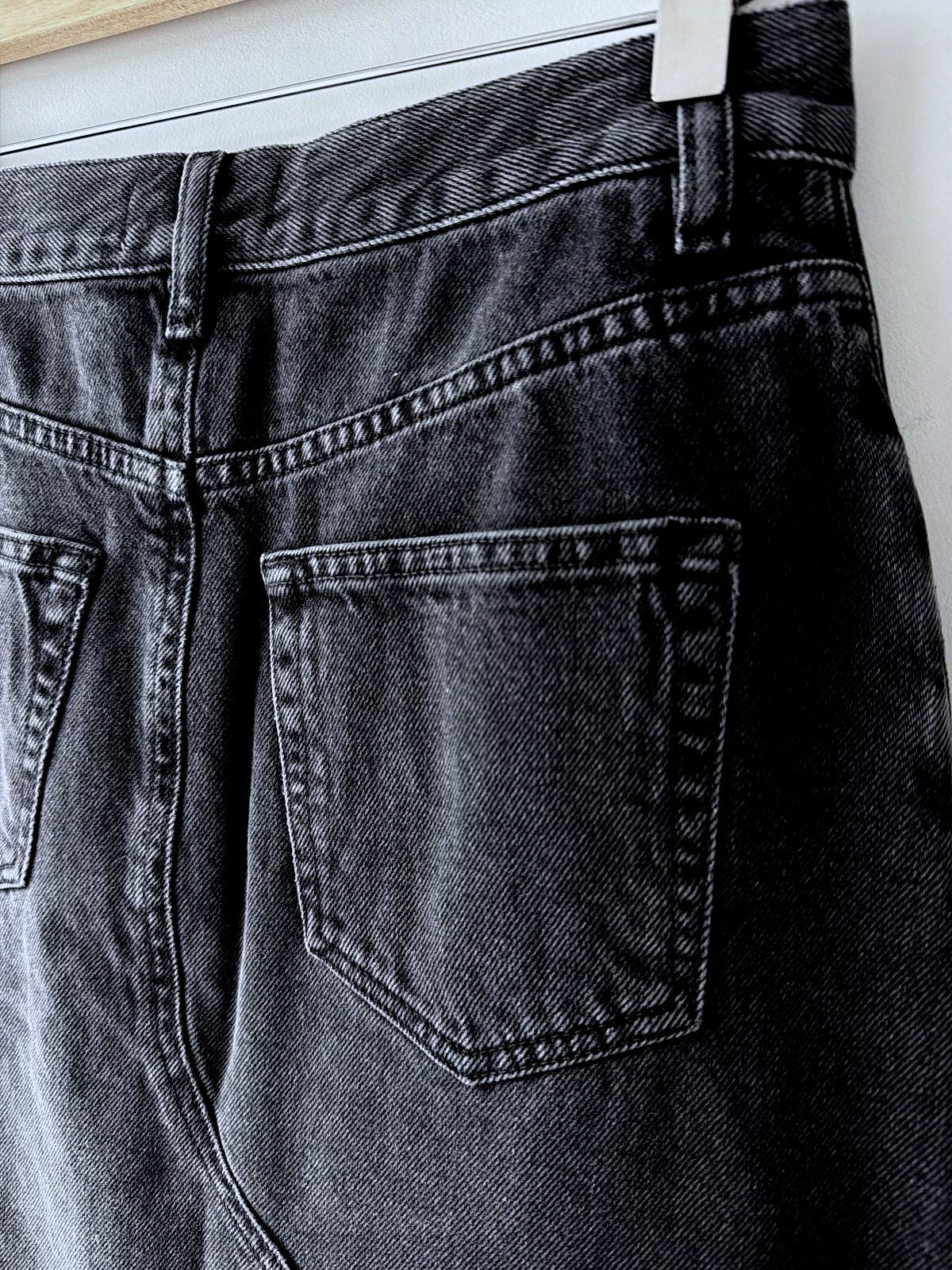 Women’s & Other Stories Longline Denim Skirt In Washed Black - W27/L34 - 3753