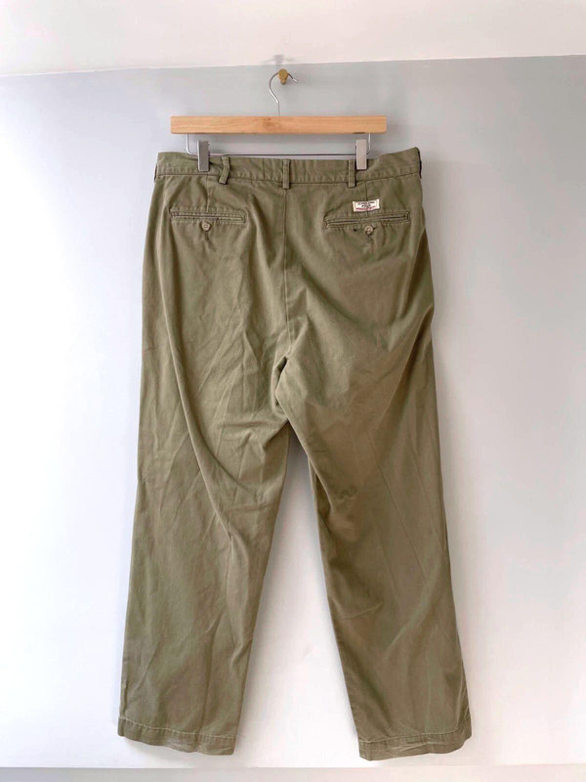 Men’s Ralph Lauren Premium Classic Chino Trousers In Khaki - W35/L30 - 1717