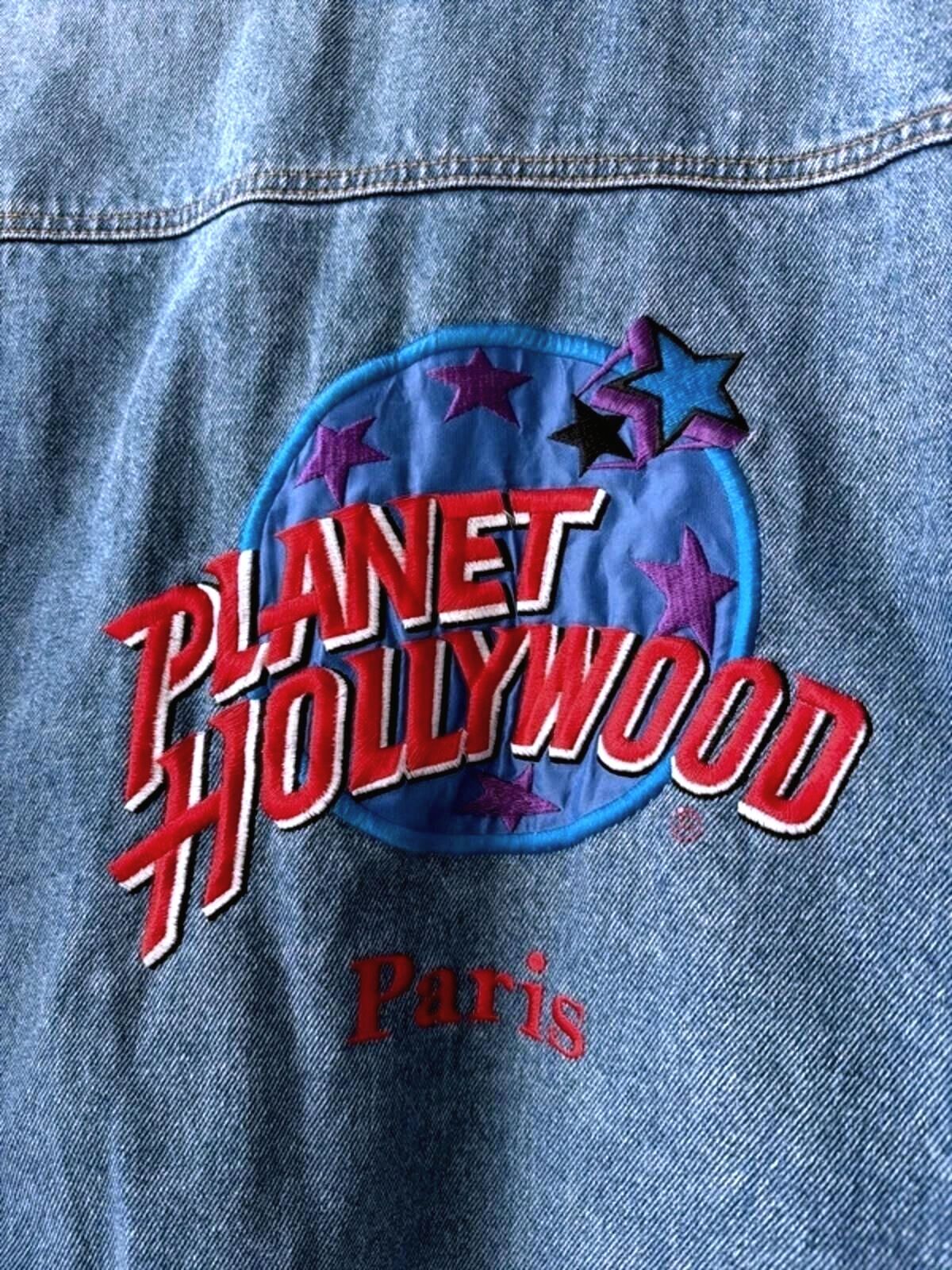 Men’s Planet Hollywood 90's Vintage Oversized Fit Denim Jacket In Navy - Large - 3384