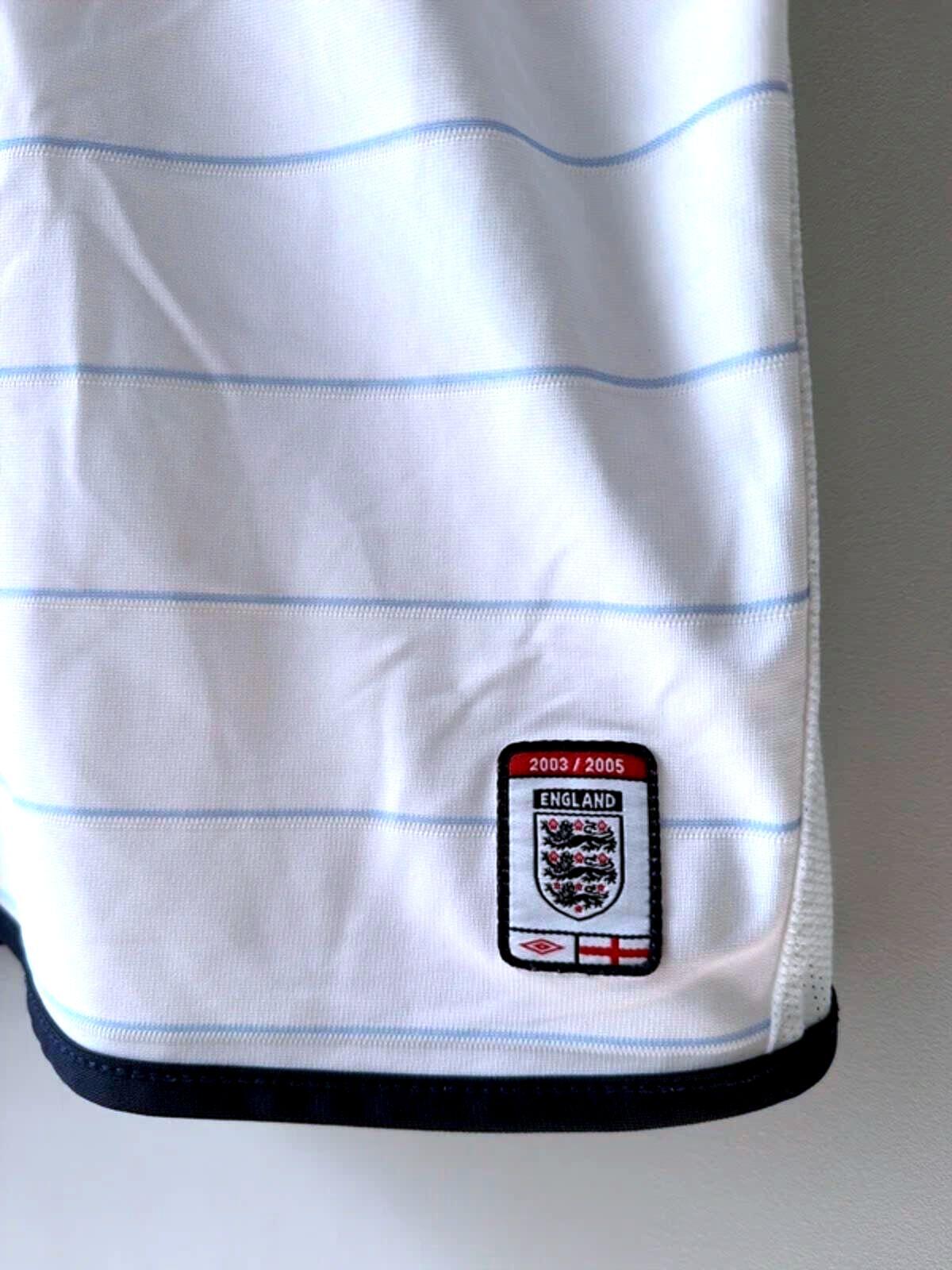 Mens England 2003/05 Reversible Home Football Shirt Top  - Small - 3548