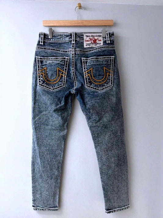 Women’s True Religion Made In The U.S.A Slim Fit Jeans In Blue - W32/L28 - 3319